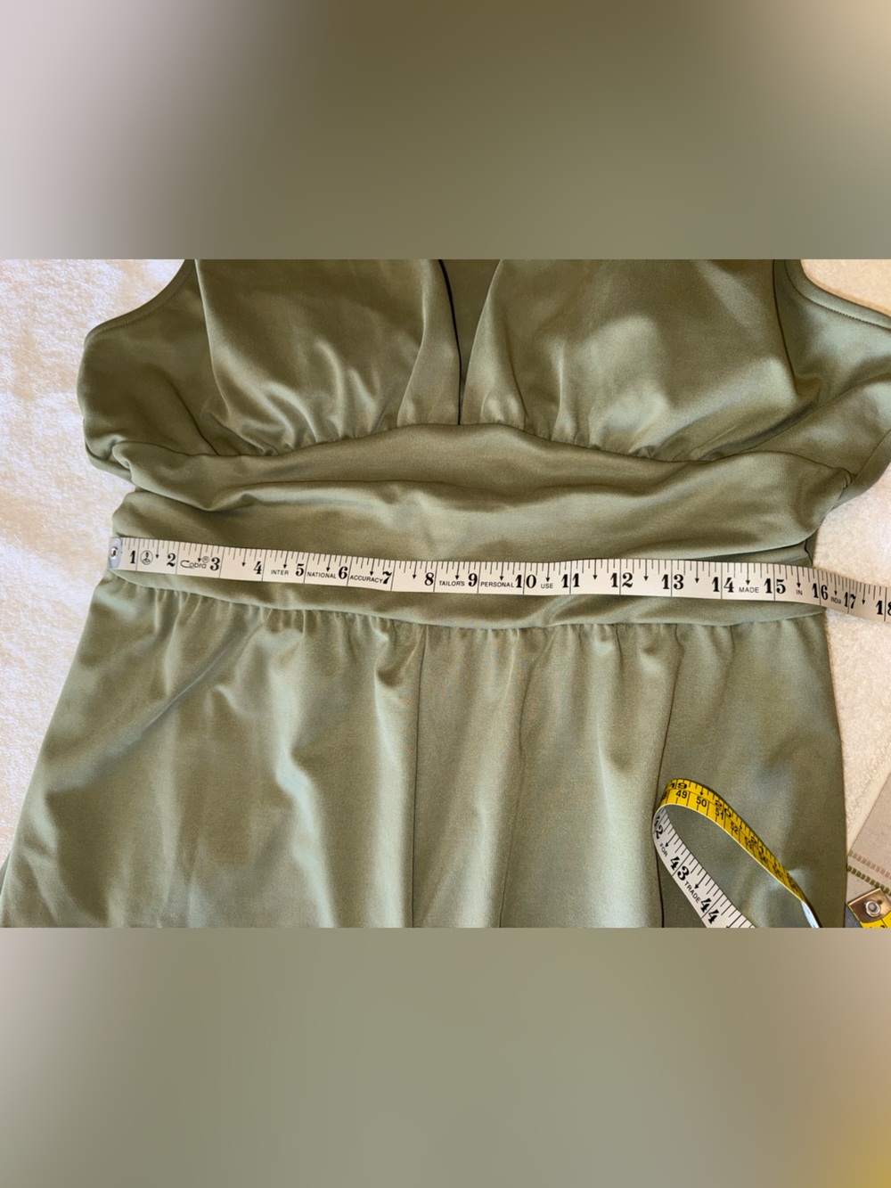 NWOT Halara V Neck Sleeveless Ruched Pocket Jumpsuit-Easy Peezy - Picture 8 of 12
